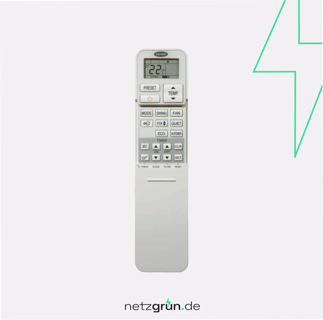 Fernbedienung Einheit Carrier Single-Split Klimaanlagen WHM Komfort Line 